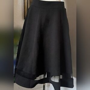 Faith and Joy Classic Black A-Line Skirt